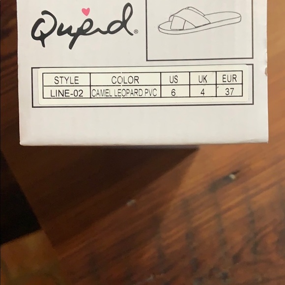 14. Qupid Leopard Slides in Camel - Picture 7 of 8